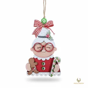 Mrs Claus Ornament Bundle Layered DIY Wood Craft Kit