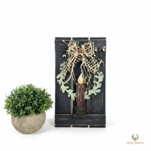 Heirloom Folk Art Pallet Candle Sconce DIY Craft Kit