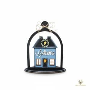 Saltbox Votive Holder Folk Art DIY Craft Kit