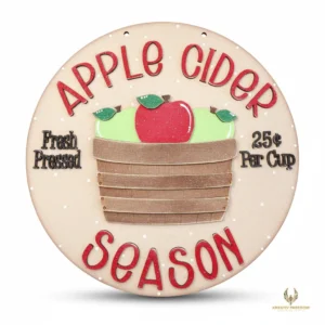 Apple Cider Harvest Door Hanger DIY Wood Craft Kit