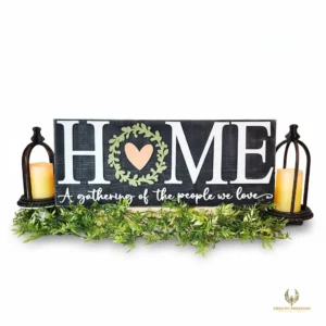 Home Mantle Sign DIY Laser Cut Wood Craft Kit