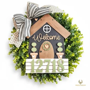 Welcome Home House Number DIY Wood Craft Kit