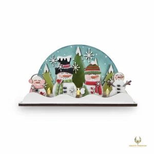 Snowman Tealight Shelf Sitter Winter DIY Wood Kit