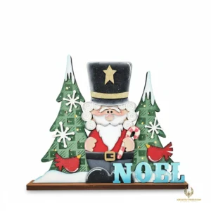 Nutcracker Shelf Sitter with Fairy Lights DIY Craft Kit