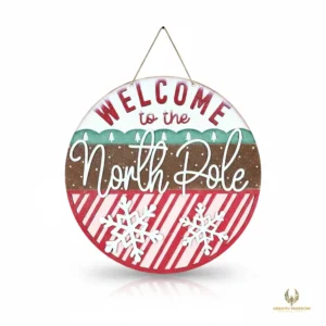 North Pole Door Hanger DIY Christmas Craft Kit