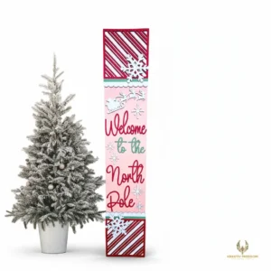 North Pole Porch Leaner DIY Wood Craft Kit