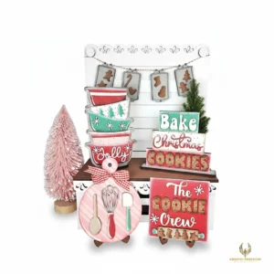 Christmas Baking Decor Set DIY Wood Craft Kit