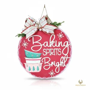 Baking Spirits Bright Christmas Door Hanger DIY Craft Kit