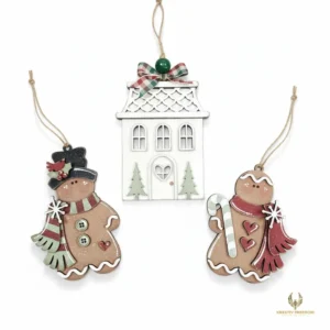 Victorian Gingerbread Ornaments DIY Laser Cut Wood Kit