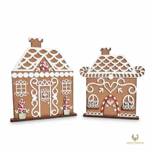 Gingerbread House Christmas Decor DIY Wood Craft Kit