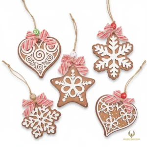 Gingerbread Christmas Ornaments Layered DIY Craft Kit
