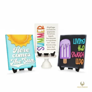 Sweet Summertime Sign Trio DIY Wood Craft Kit