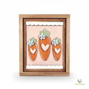 Prim Easter Sign Trio DIY Craft Kit Laser Cut Wood Decor