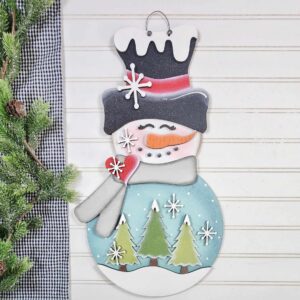 Snowman Winter Door Hanger DIY Laser Cut Wood Kit