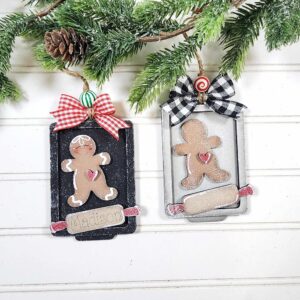 Gingerbread Baking Ornaments DIY Wood Craft Kit