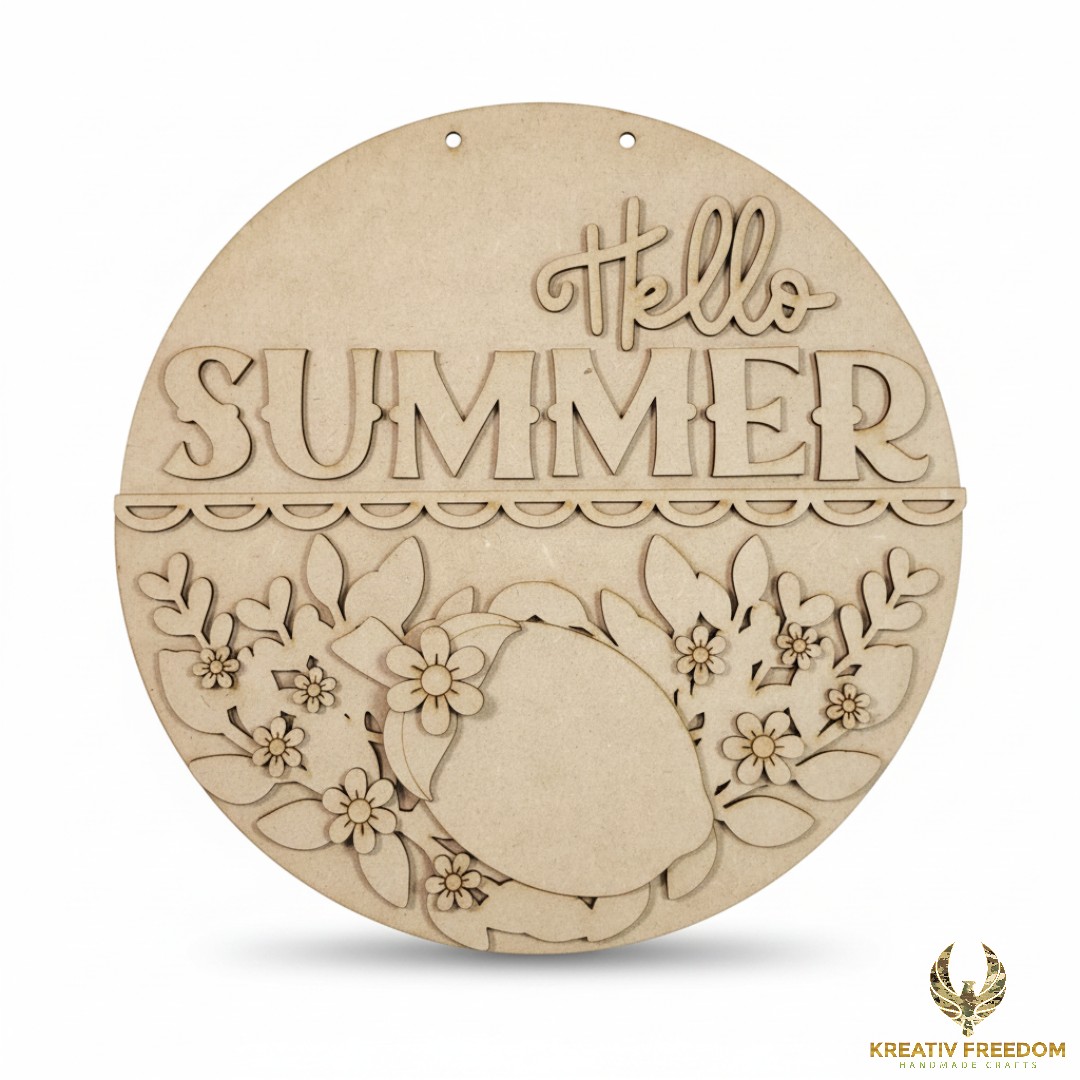 Lemon Round Hello Summer